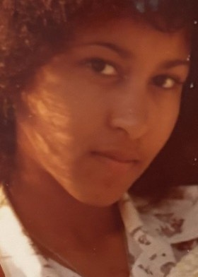 Nessa Carey as a teenager